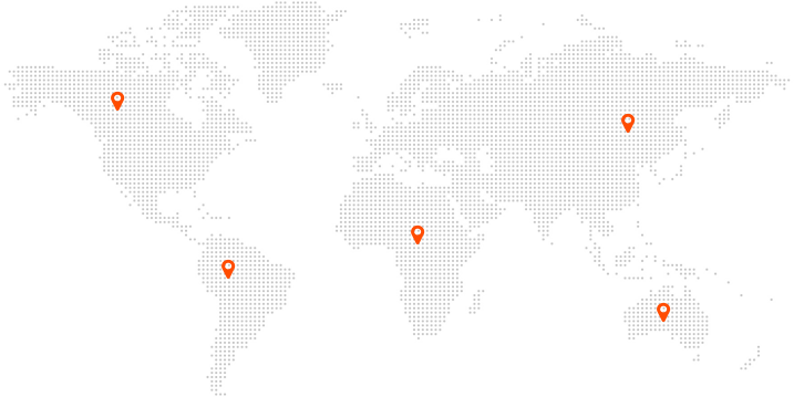 Service areas map